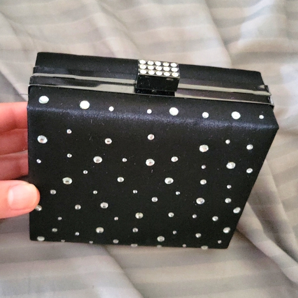 Sexy black cocktail bag